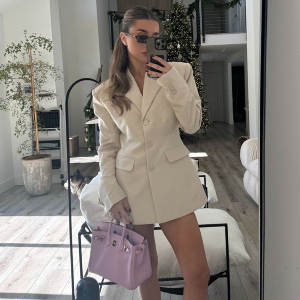 NWT Helsa Recycled Twill S Curve Jacket Blazer Fi… - image 10